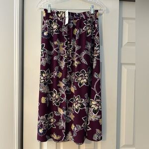 NWT LOFT Floral Hibiscus Print Dress